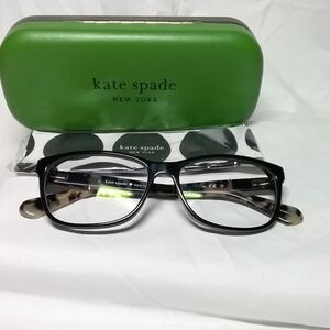 Kate Spade Emilyn 807 Black Gold Eyeglasses Frames 54-16 140 W/Case and Cloth